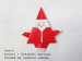 origami Santa, Author : Yukihiko Matsuno, Folded by Tatsuto Suzuki